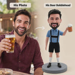 Personalized Bobblehead Happy Beer Drinking