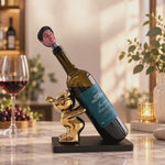 Fun Decorative Bear Wine Bottle Holder for Home Bar