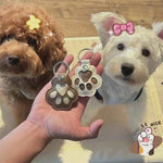 Personalized Paw Print Pet Hair Memorial Keychain