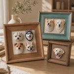 Custom Handmade Pet Head Frame from Photo