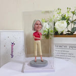 Acrylic Display Case Dustproof Bobblehead Box Desktop Stand