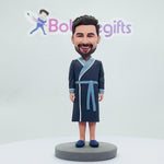 Custom Father Bobblehead with Bathrobe