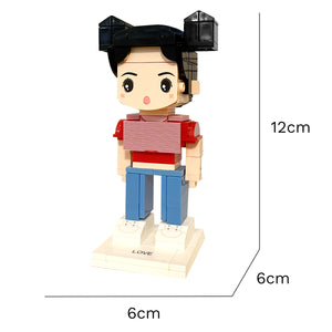 Custom Brick Figures - Personalized Gift for Funny Girl