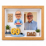 Personalized 3D Figurine Shadow Box – Custom Gift for Any Occasion