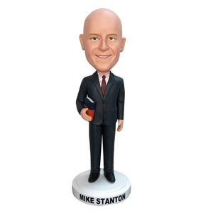 Personalized Male Teacher Bobble Head with Book