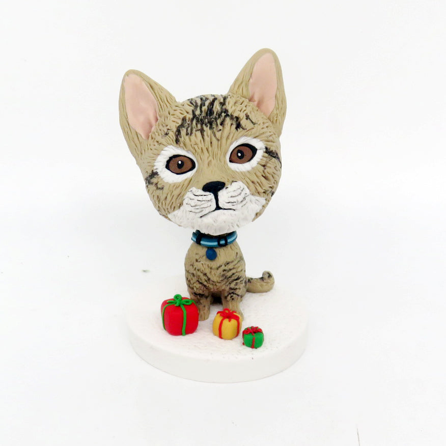 Custom Cat Bobblehead from Photos