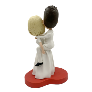 Wedding Bobbleheads Bride Carrying Groom