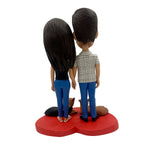 Custom Couple Bobblehead with Dog