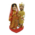Indian Wedding Couple Bobblehead Doll