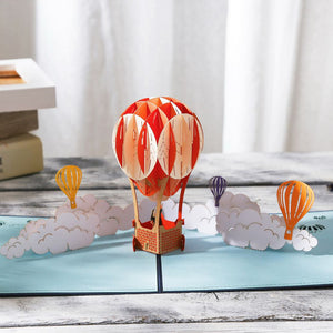 Hot Air Balloon Pop-up Greeting Card