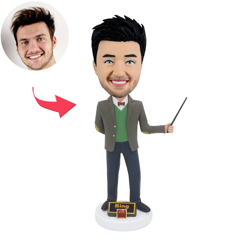 Personalized Male Teacher Bobble Head