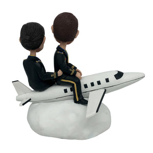 Custom Pilot Couple Bobblehead Doll