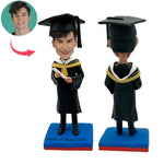 Custom Graduation University Students Bobblehead