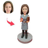 Custom Teacher Bobbleheads Female with Dress