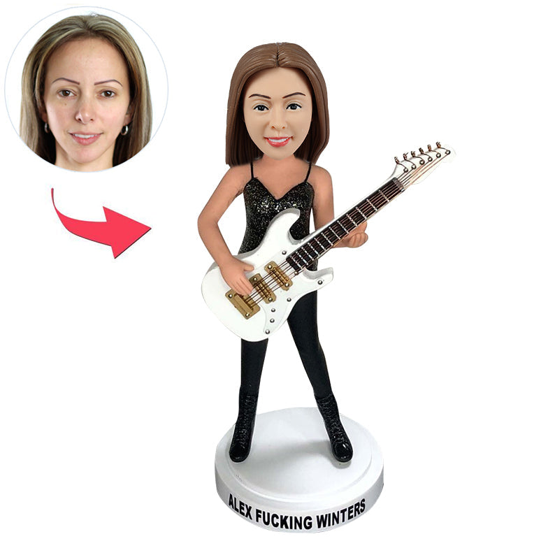 Custom Bobblehead for Female Guitar Lovers