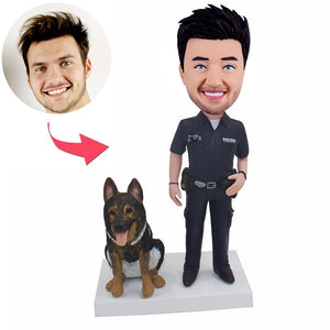 Custom Cop Bobblehead Figures - BobbleGifts