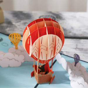 Hot Air Balloon Pop-up Greeting Card