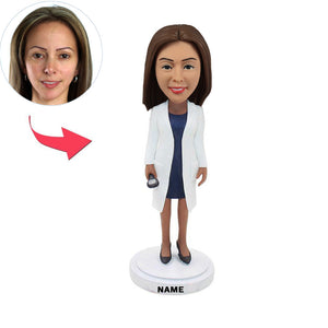 Female Doctor Bobblehead Doll - BobbleGifts