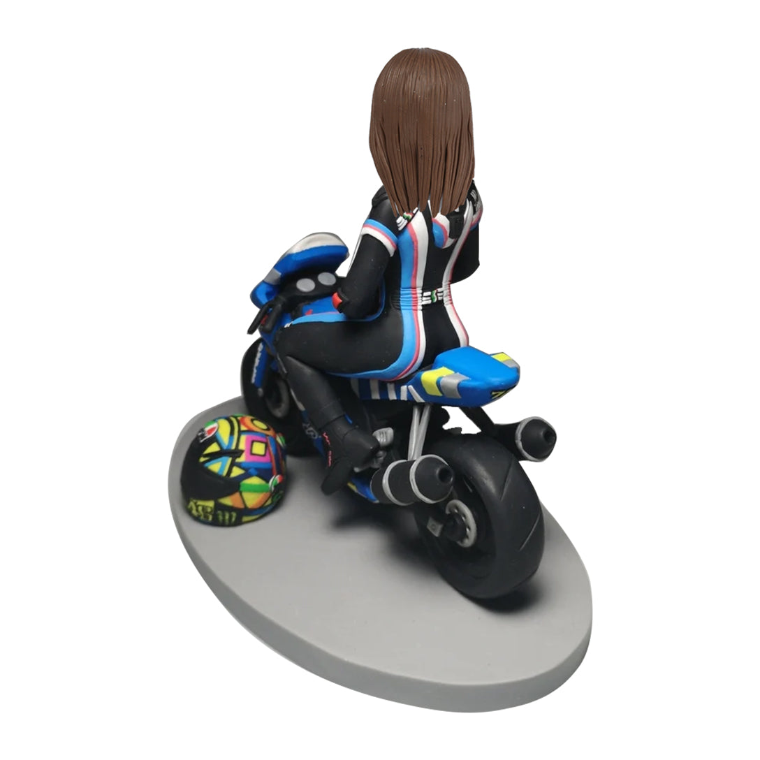 Custom Bobblehead gift for Female Racers