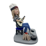 Custom Play Gitar Bobblehead Doll