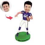 Custom American Football Bobblehead Catch Ball with One Hand