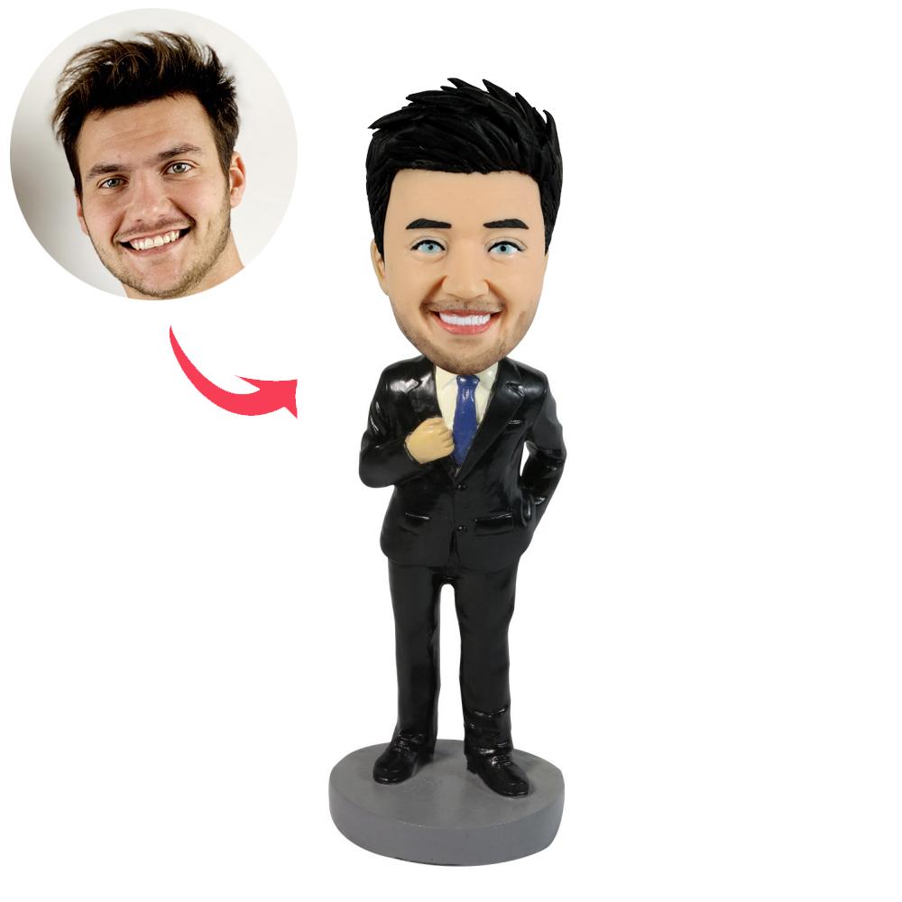 Head-To-Toe Custom Bobblehead for Bridegroom/Groomsman