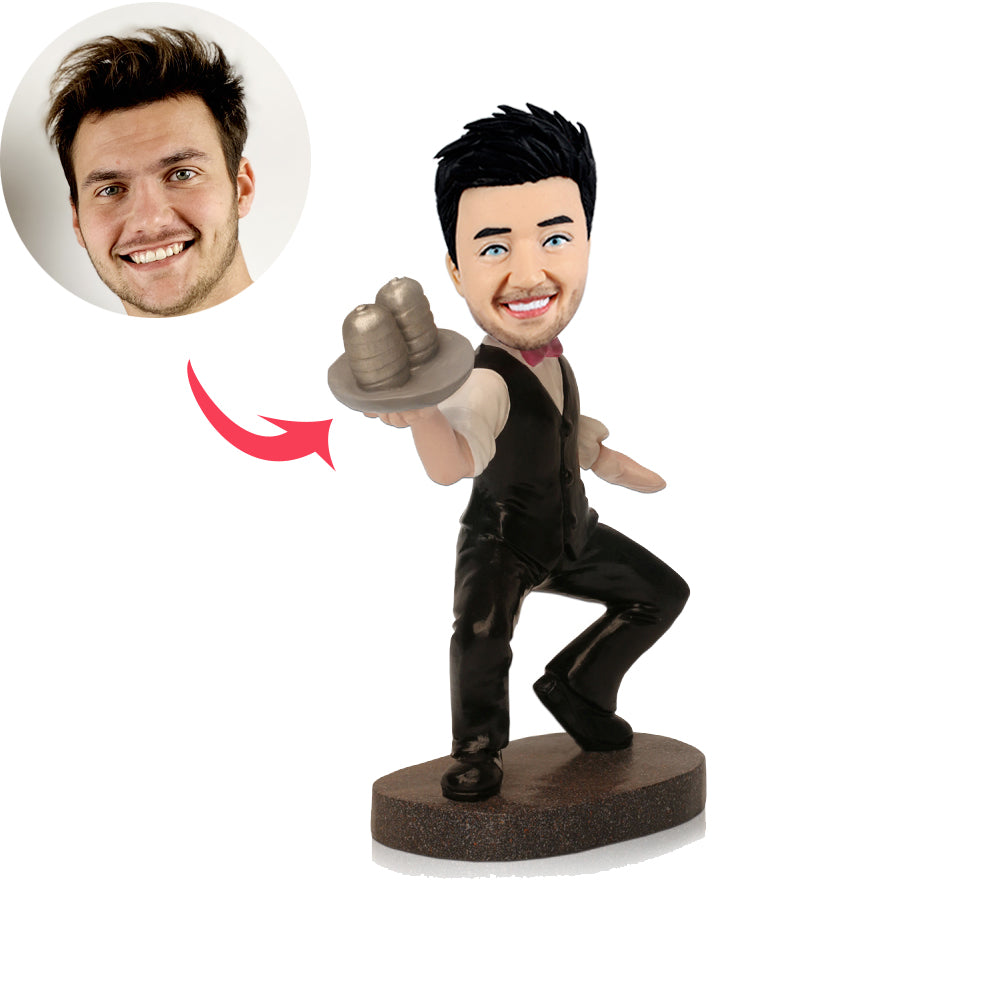 Custom Waiter Bobbleheads - BobbleGifts