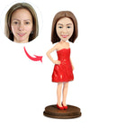 Custom Party Girl Bobbleheads - BobbleGifts