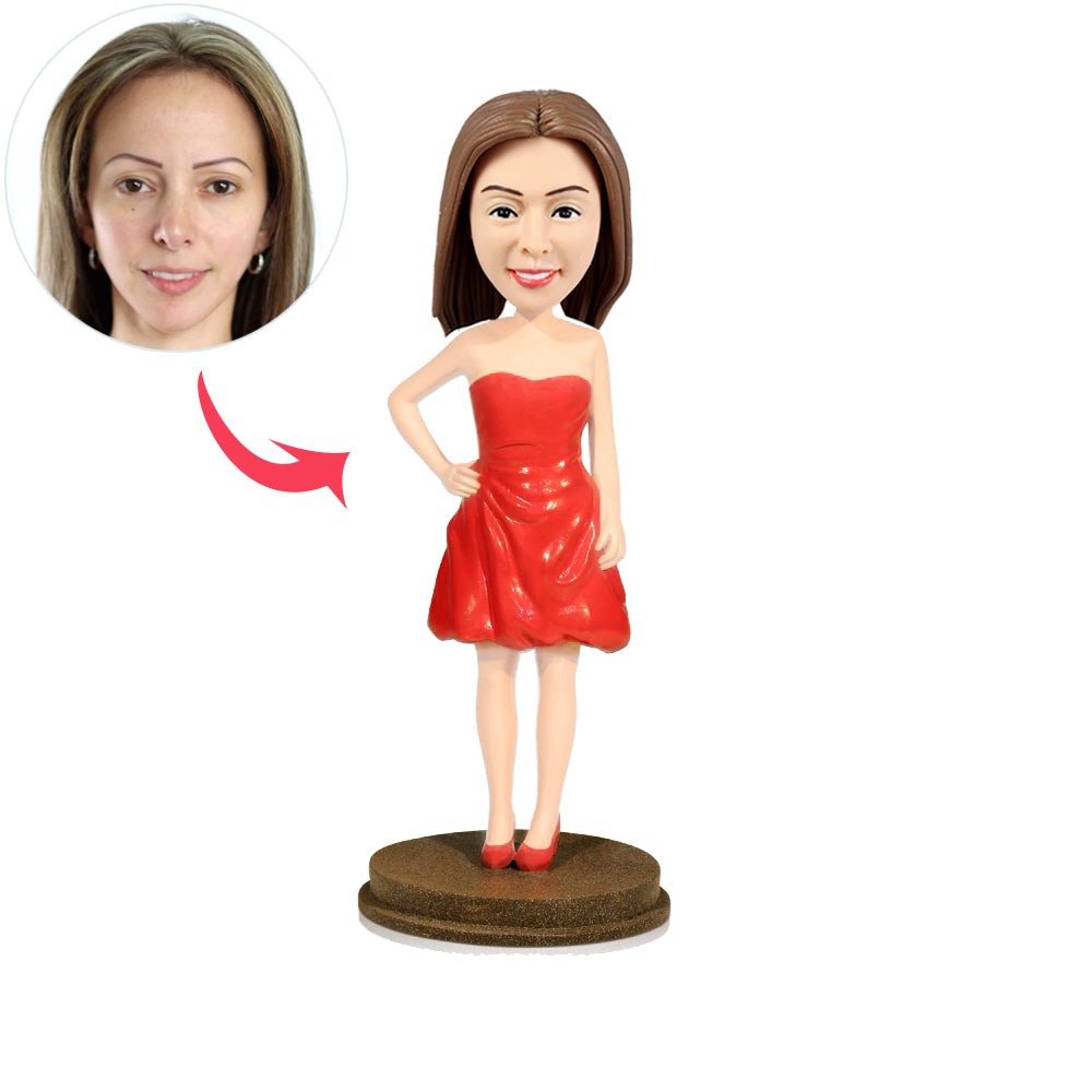 Custom Party Girl Bobbleheads - BobbleGifts