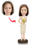 Elegant Lady in Cheongsam Custom Bobbleheads - BobbleGifts