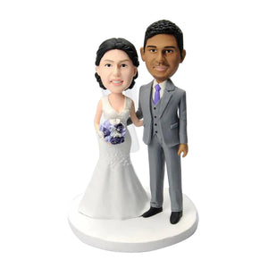 Personalised Wedding Cake Topper Bobbleheads