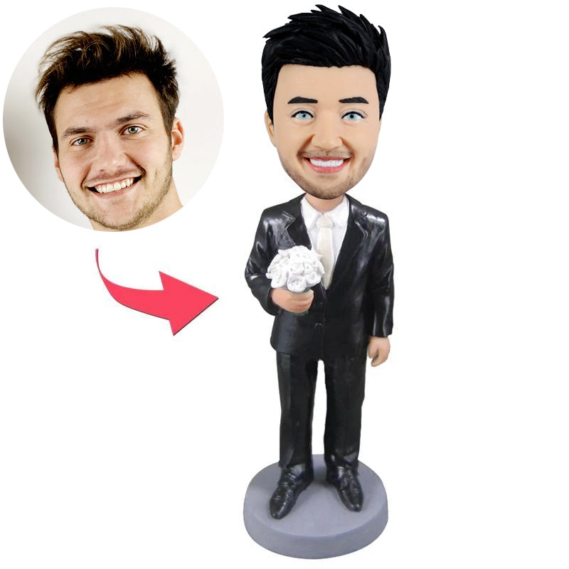 Custom Bridegroom Bobbleheads - BobbleGifts