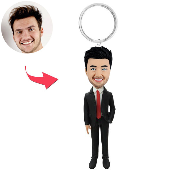 Personalized Custom Keychains For Office Man and Woman - BobbleGifts