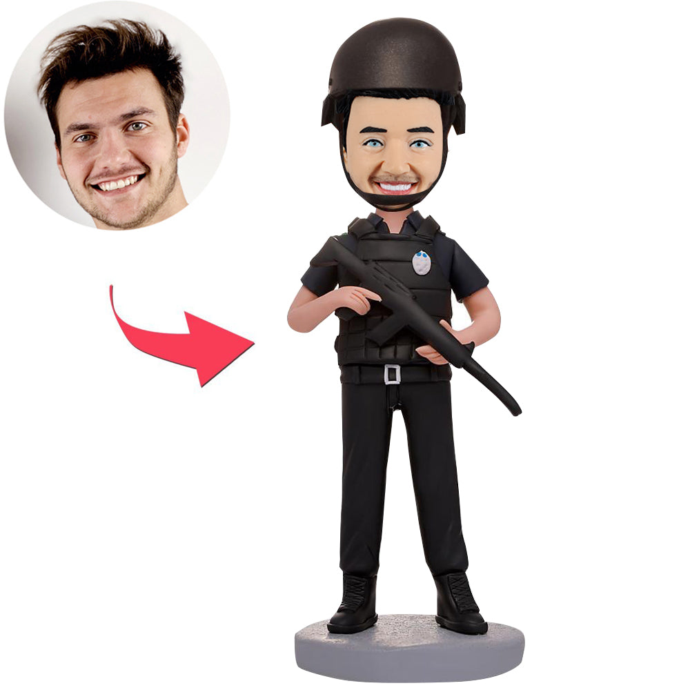 Male Police Custom Bobblehead Figure