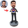 Custom Super Dad Bobblehead In Business Suit