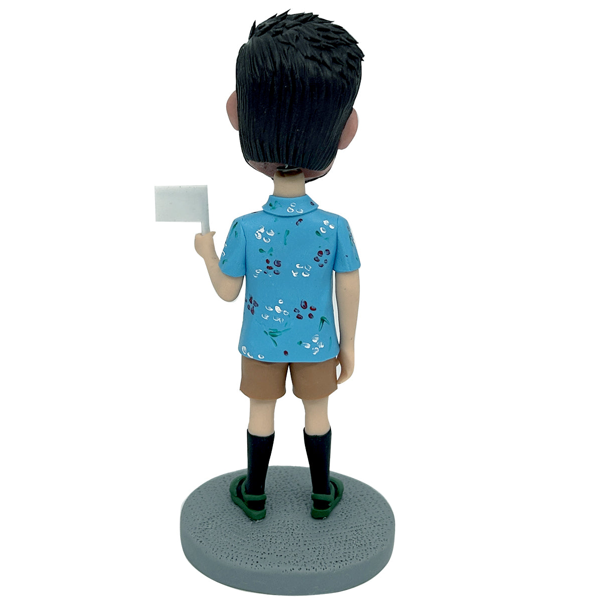 Custom Super Dad Bobblehead In Holiday Floral Shirt