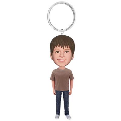 Personalized Custom Bobbleheads Keychains - Gift for Him & Her ...