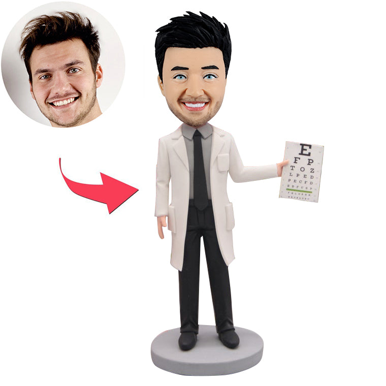 Custom Bobblehead Doctor Test Eyesight