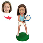 Personalized Bobblehead Tennis Female