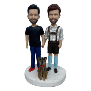 Two Best Friends Bobblehead with Pet