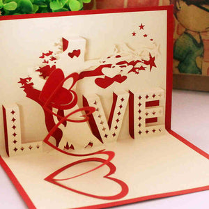 Love Tree 3D Pop Up Greeting Card