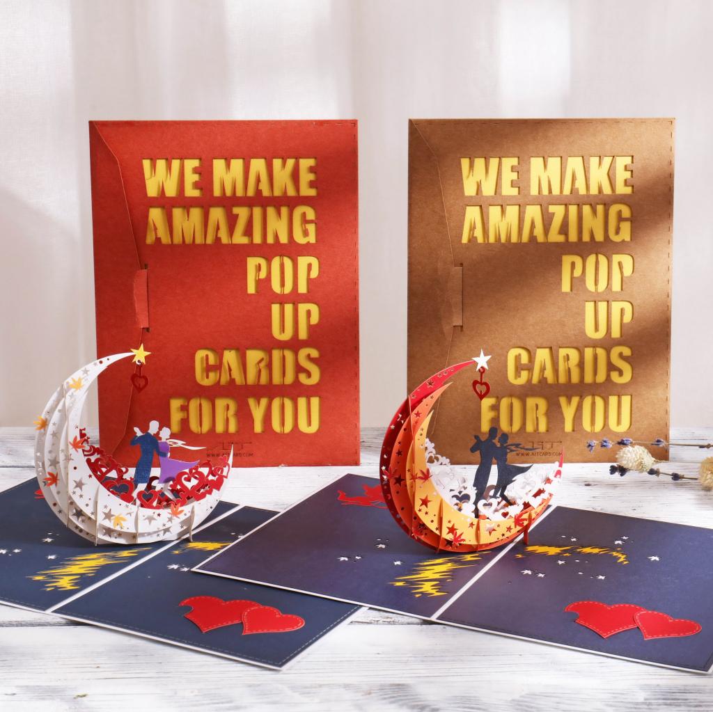 Moon Boat Pop-up Greeting Card