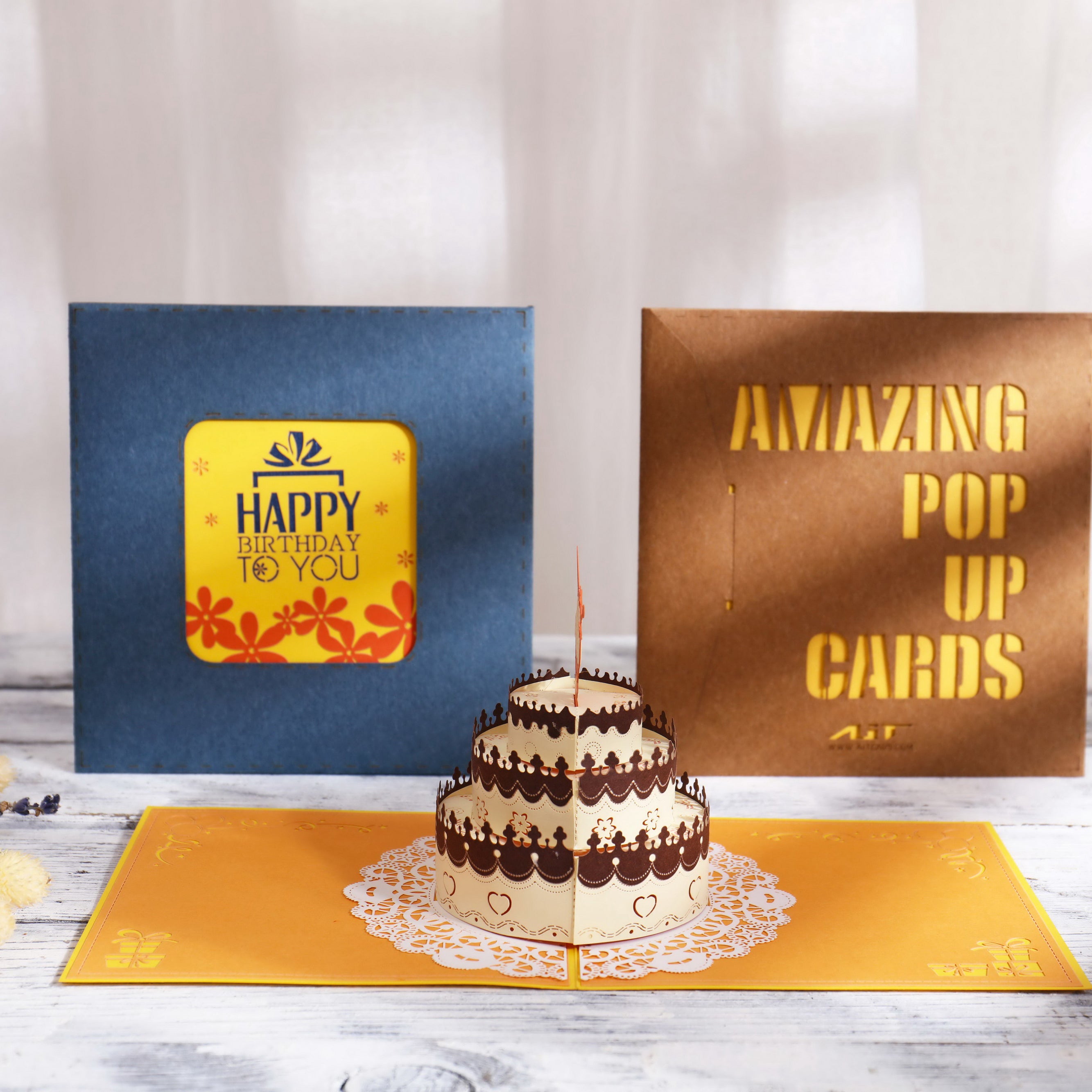 Happy Birthday Cake Pop-up Greeting Card