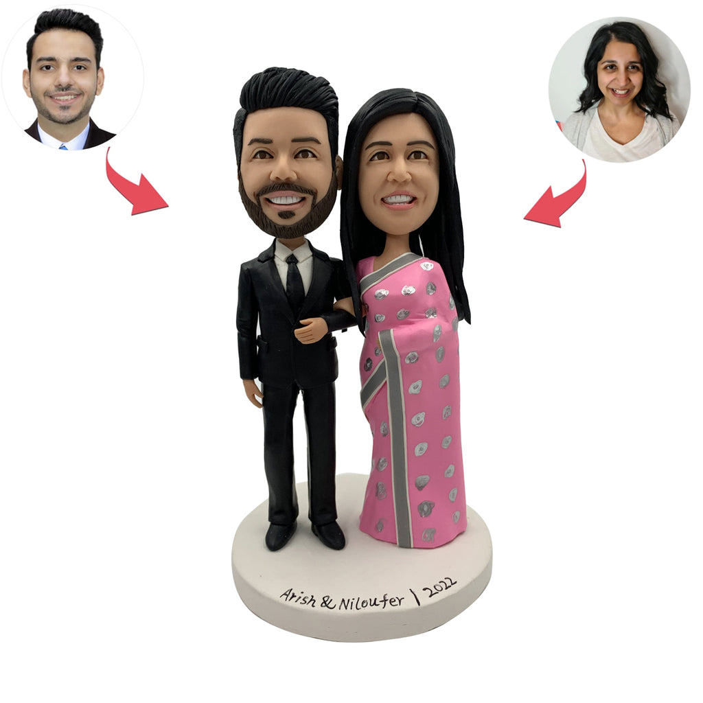 Indian Couple Custom Bobblehead