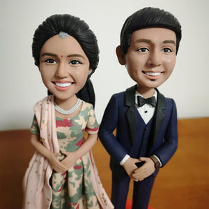 Personalized Wedding Couple Bobbleheads